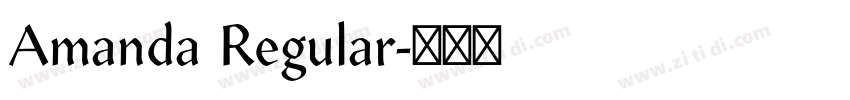 Amanda Regular字体转换